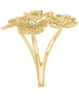 Effy Collection Diamond Floral Ring (1/5 ct. t.w.) in 14k Gold