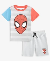 Spider-Man Toddler Boys I'm Amazing Short-Sleeve T-Shirt & Shorts, 2 Piece Set