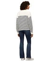 Tommy Jeans Women's Striped Cotton Varsity Sweater