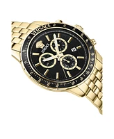 Versace Men's Sport Chrono Ip Yellow Gold Stainless Steel Bracelet Watch, 44mm