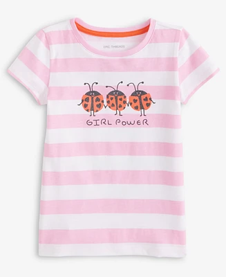 Epic Threads Toddler Girl Ladybug Striped T-Shirt, Exclusively at Macy's