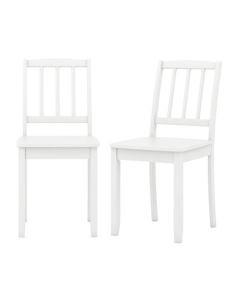 Gouun Wood Dining Chair Set of 2 with Rubber Wood Legs
