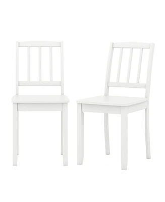 Gouun Wood Dining Chair Set of 2 with Rubber Wood Legs