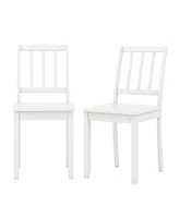 Gouun Wood Dining Chair Set of 2 with Rubber Wood Legs
