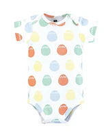 Hudson Baby Boys Unisex Cotton Bodysuits, Egg Hunt, 9-12 Months