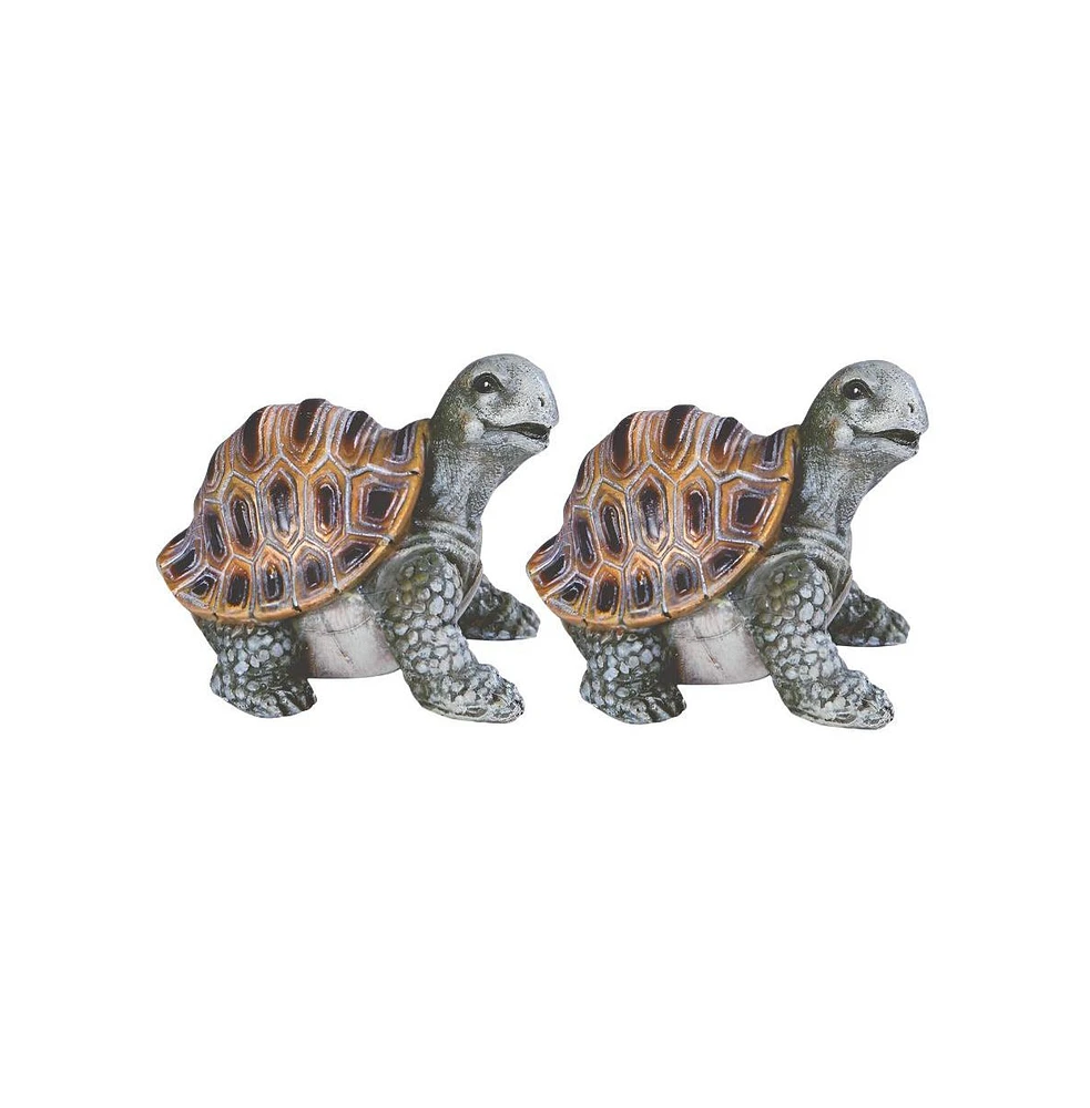 Fc Design "2-pc Gift Set" 2.5"H Turtle Figurine Statue Ornament Home Room Office Decor and Perfect Gift Ideas for Housewarming, Holidays and Birthdays