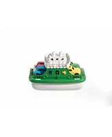 Sperric Toddler Boat Bath Toy Set for Toddlers, Carry Ship & 4 Mini Cars