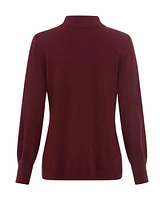 Olsen Women's Long Sleeve Mock Neck Sweater