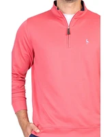 Tailorbyrd Men's Modal Quarter Zip w/Contrast Trim