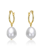 High-Quality Sterling Silver Dangle Earrings with 14K Gold Plating