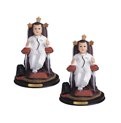 Fc Design "2-pc Gift Set" 10"H Child Doctor on Chair Statue Baby Jesus Nino Doctor Nino Kid Figurine Statue Ornament Home Room Office Decor and Perfec