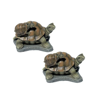 Fc Design "2-pc Gift Set" 5.5"W Tortoise with Baby Figurine Statue Ornament Home Room Office Decor and Perfect Gift Ideas for Housewarming, Holidays a