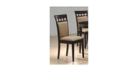 Slickblue Set of 2- Contemporary Dining Chairs in Cappuccino Finish