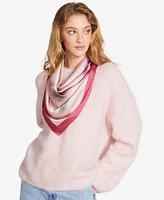 Steve Madden Blurred Roses Pattern Satin Square Scarf