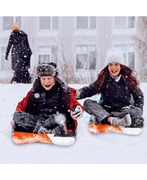 Wham-o Snowboogie 36" Single Rider Snow Sled, Winter Backpack Sled with Pe Foam Core Slick Bottom Adjustable Handles Straps