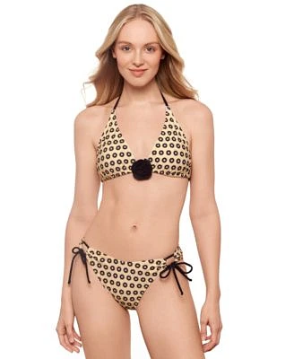 Salt Cove Juniors Rosette Convertible Bikini Top Side Tied Bottoms Exclusively At Macys