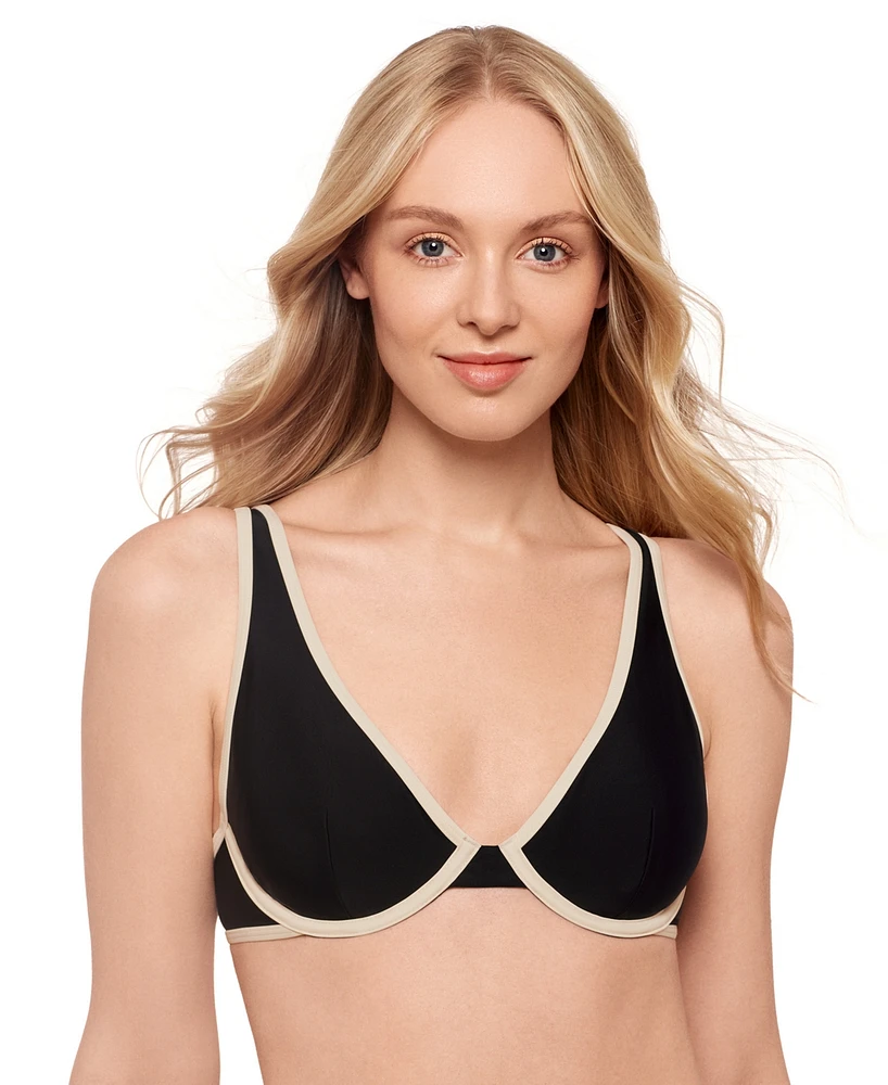 Salt + Cove Juniors' Plunge Underwire Bikini Top, Exclusively at Macy's