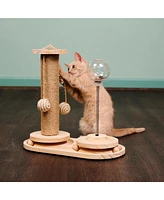 Interactive Scratch Post and Activity Center -- The Ultimate Cat Playground S1501