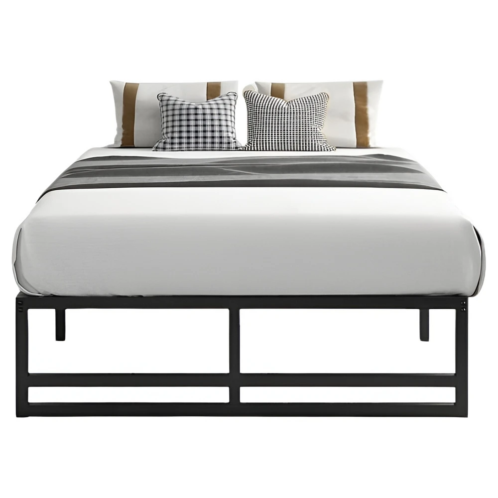 Slickblue Metal Platform Bed Frame with Under-Bed Storage Space