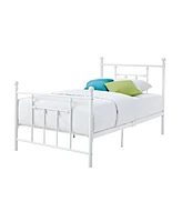 Slickblue Platform Bed with Headboard - Modern and Sleek Bed Frame with Built-in Support