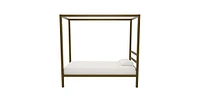 Slickblue Contemporary Steel Canopy Bed Frame with Metal Finish