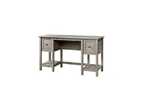 Slickblue Farmhouse Office Writing Desk with 2 Drawers and Rustic Charm