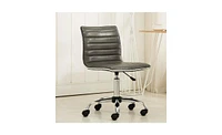 Slickblue Heavy Duty Channel-Tufted Conference Chair for Comfortable and Stylish Meeting Room Seating