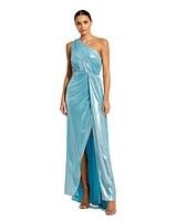 Mac Duggal Women's One Shoulder Draped Gown