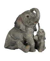 Fc Design "2-pc Set" 5"H Elephant with Cub Figurine Statue Ornament Home Room Office Decor and Perfect Ideas for Housewarming, Holidays and Birthdays