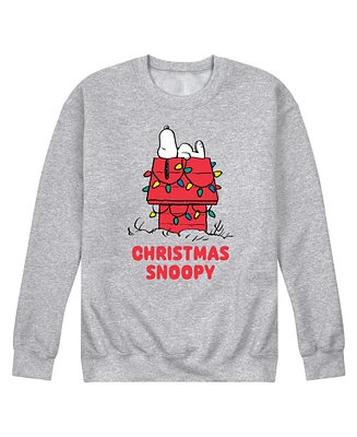 Airwaves Men's Peanuts Christmas Snoopy Long Sleeve Fleece