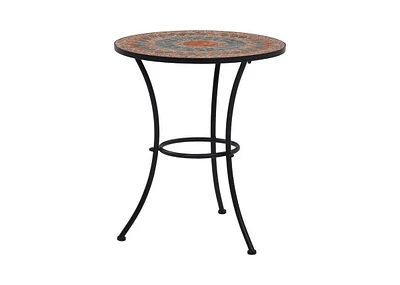 Slickblue Round Outdoor Patio Bistro Table for Stylish Dining and Relaxing in Outdoor Spaces