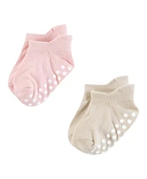 Hudson Baby Girls Non-Skid No-Show Socks
