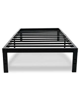 Slickblue College Dorm Metal Platform Bed Frame Sturdy and Space-Saving