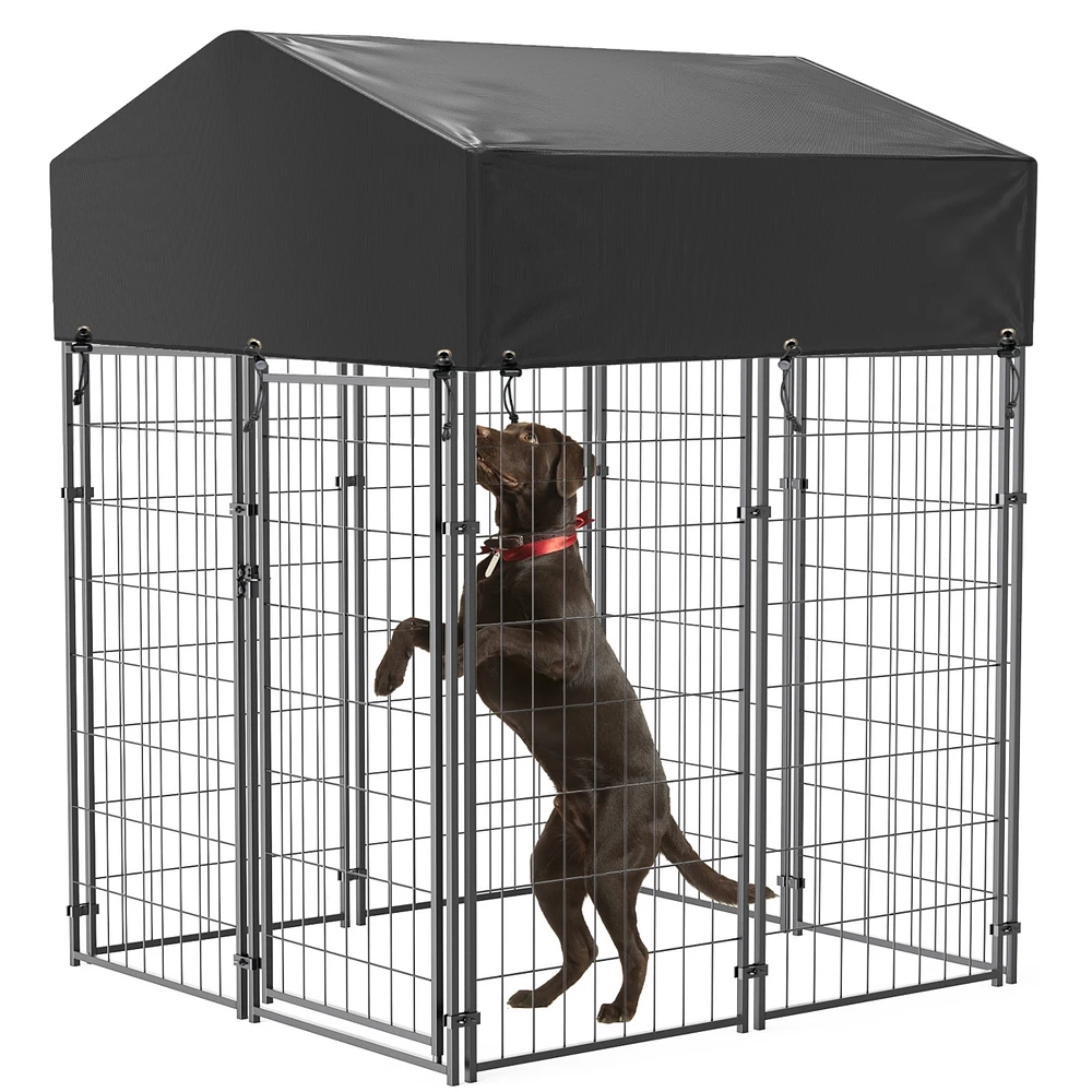 Bingopaw High Dog Cage Outdoor Dog Kennels Playpen Crate Waterproof Sun Shadow Cover