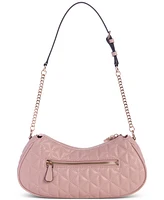 Guess Kori Top Zip Medium Quilted Shoulder Bag