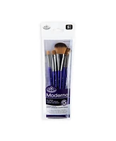 Royal & Langnickel Moderna 5pc Oval Mop Variety Brush Set for All Painting Mediums