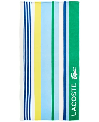 Lacoste Home Sunscreen Stripe Cotton Beach Towel