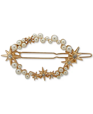 lonna & lilly Gold-Tone Crystal Star & Imitation Pearl Hair Barrette