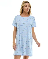 Roudelain Women's Printed Short-Sleeve Sleepshirt