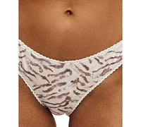 Cotton On Women's Tiger-Print Refined High-Side Brazilian Bikini Bottoms