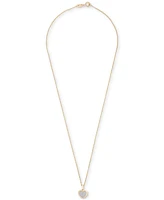 2-Pc. Set Diamond Heart Pendant Necklace & Earrings (1/3 ct. t.w.) in 14k Gold-Plated Sterling Silver, Exclusively at Macy's