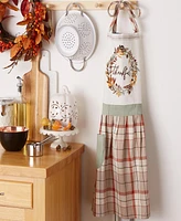 Design Imports Thankful Autumn Wreath Printed Apron
