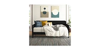 Slickblue Velvet Upholstered Daybed with Contemporary Modern Design