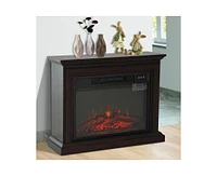 Slickblue Electric Fireplace Heater with Remote Control - Adjustable Warmth and Stylish Design