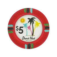 Slickblue Desert Heat Poker Chips 25-Pack - Clay Composite, $5 Value Set