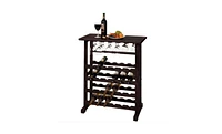 Slickblue Floor-Standing 24-Bottle Wine Rack for Stylish Storage and Home Bar Organization