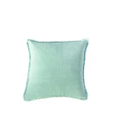 Anaya Home Mint Green Soft Linen Euro Pillow 26x26