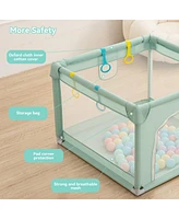 Comomy Small Baby Playpen Activity Center Play Yard Indoor Outdoor 36"x 36"