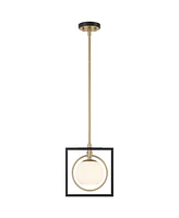 Possini Euro Design Carlyn 10 1/2" Mid Century Modern Art Deco Pendant Ceiling Light Fixture Dining Room Over Table Kitchen Island Foyer Hanging Round