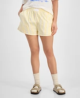 Love Tribe Juniors' Striped Cotton Boxer Shorts